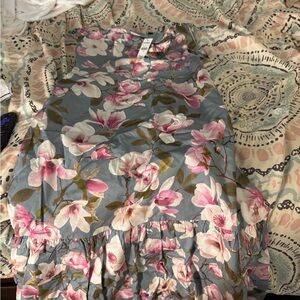 Express Pink and White Floral Dress